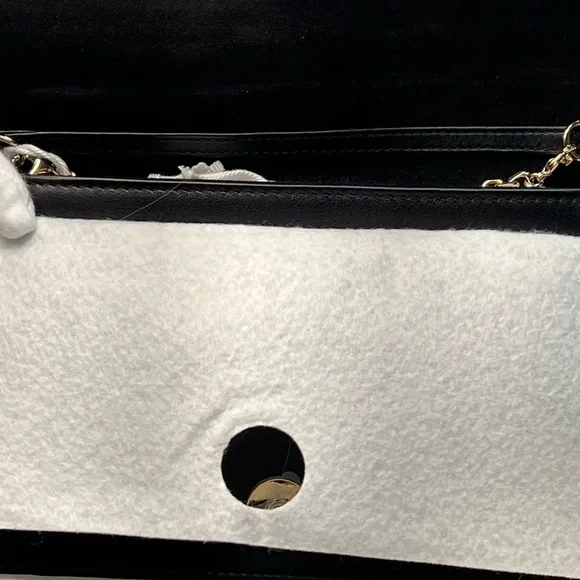 DIOR LIMITED EDITION Black Calfskin Wallet-on-Chain with Red Heart & Club motif - Picture 7 of 12